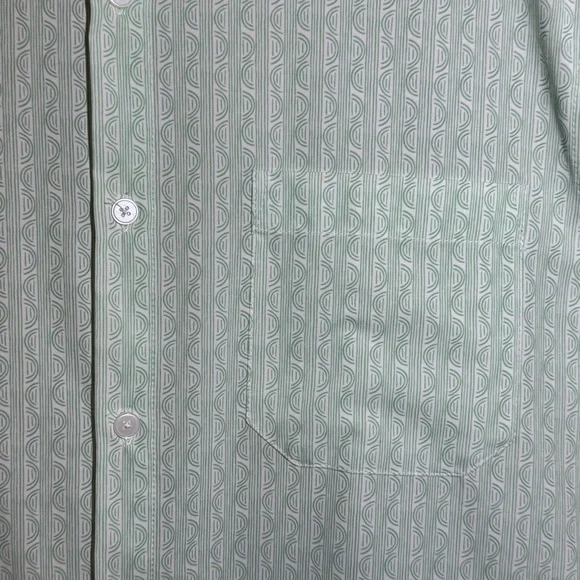 Mizzen+Main Leeward Shirt Men’s Medium Neptune Saguaro Green Stretch Classic Fit - Picture 5 of 11